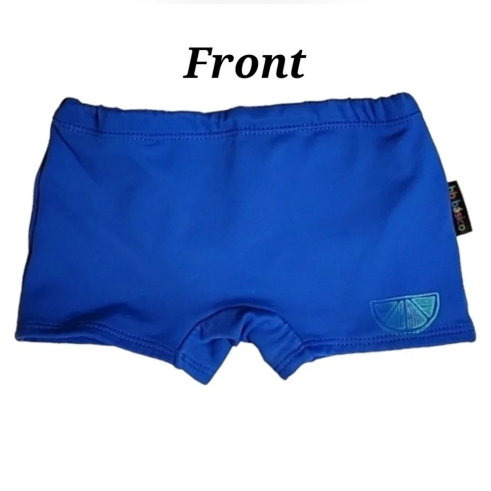 Boy's Swimsuit Bundle: 2 Swim Brief Bottoms & FREE Swim Diapers
